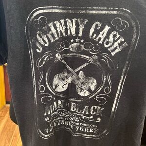 Johnny Cash Vintage Black Graphic Tee